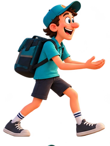The courier from Parcel Menace